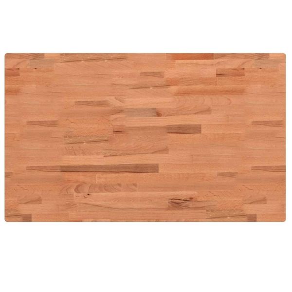 Syfax™ Piano Tavolo 100X60X4Cm Rettangolare Legno Massello Di Faggio-image
