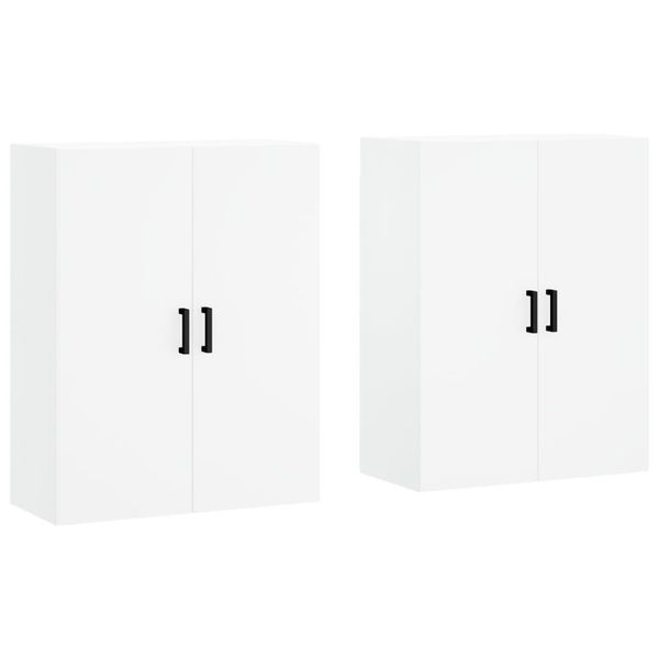 Syfax™ Mobili A Parete 2 Pz Bianchi 69,5X34X90 Cm-image