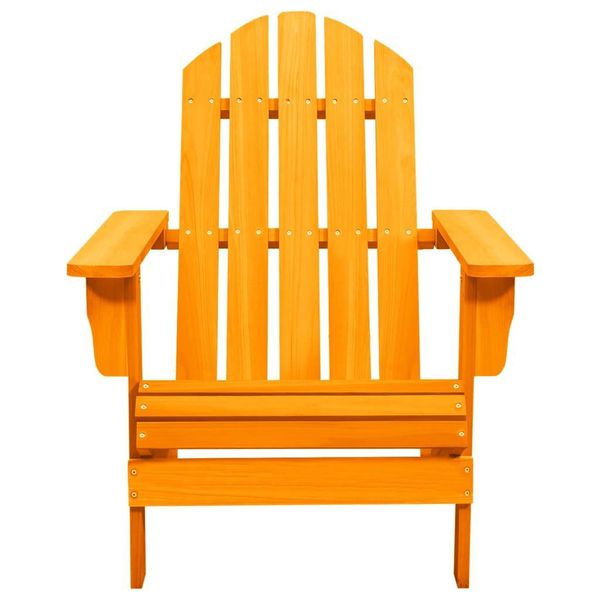 Syfax™ Sedia Giardino Adirondack In Legno Massello Di Abete Arancione-image