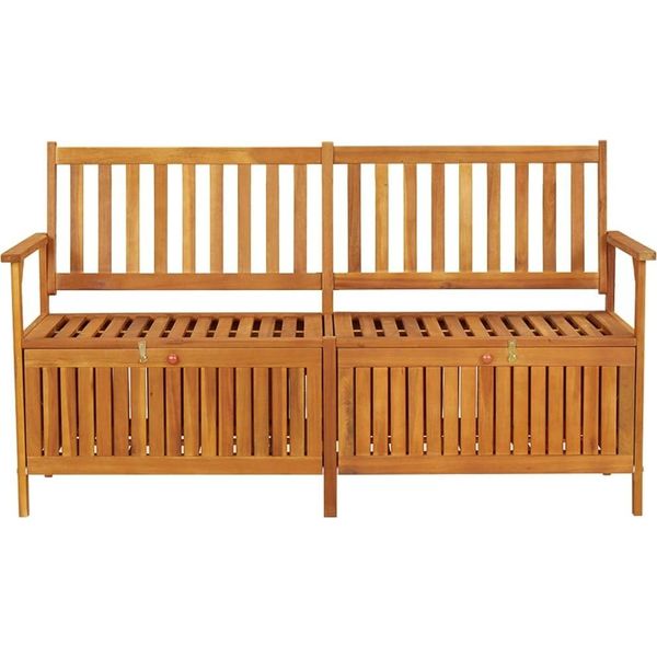 Syfax™ Cassapanca 148 Cm In Legno Massello Di Acacia-image