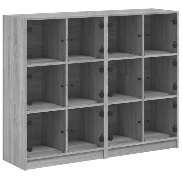 Syfax™ Libreria Ante Grigio Sonoma 136X37X109 Cm In Legno Multistrato-image