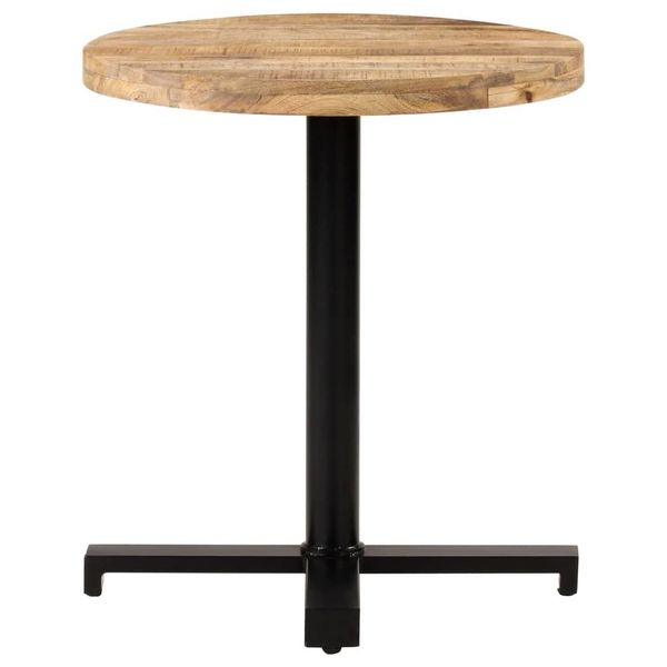 Syfax™ Tavolino Da Bistrot Rotondo Ø70X75 Cm In Legno Di Mango Grezzo-image