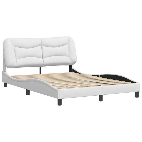 Syfax™ Giroletto Senza Materasso Hvar Bianco 140X200 Cm In Pelle Finta-image