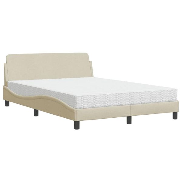 Syfax™ Letto Con Materasso Dover Crema 120X200 Cm In Tessuto-image