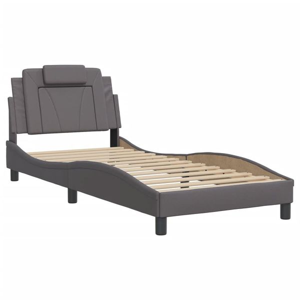 Syfax™ Giroletto Viana Senza Materasso Crema 90X200 Cm In Pelle Finta-image