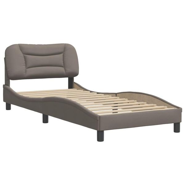 Syfax™ Giroletto Senza Materasso Hvar Tortora 80X200 Cm Tessuto-image