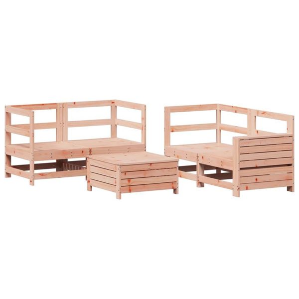 Syfax™ Set Divani Da Giardino 5 Pz In Legno Massello Abete Douglas-image