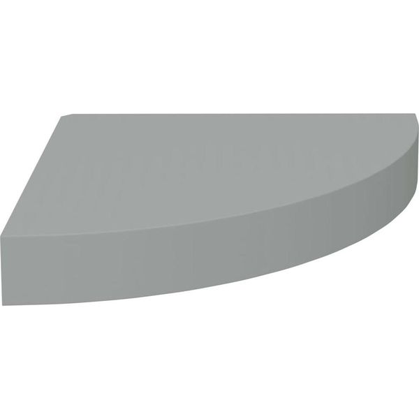 Syfax™ Scaffale Angolare A Parete Grigio 25X25X3,8 Cm In Mdf-image