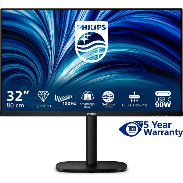 Philips 32B2U3601/00 Monitor Pc 80 Cm (31.5") 2560 X 1440 Pixel Quad Hd Lcd Nero"-image