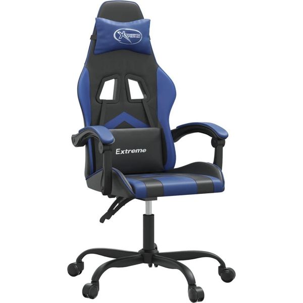 Syfax™ Sedia Da Gaming Nera E Blu In Pelle Finta-image