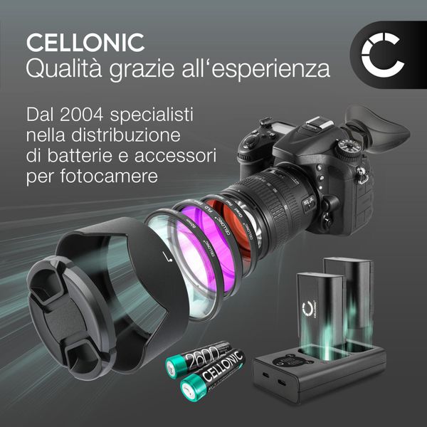 Cellonic, Batteria Per Fotocamera Compatibile Con Medion Life X47000 Compatibile Con Traveler DC-8500, DC-8600 (1250Mah, 3.7V) 1X-image