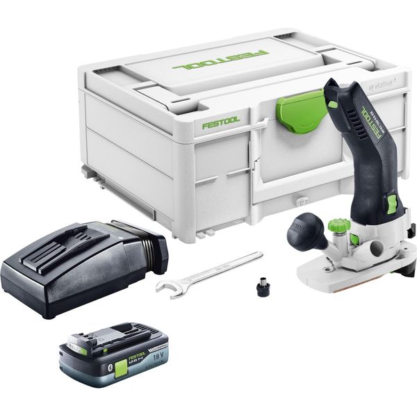 Festool Mfkc 700 Ka Eb-Basic Modulo Batteria Fresatrice Per Bordi 18 V 8 Mm Brushless + 1X Batteria 4,0 Ah + Caricabatteria + Systainer-image