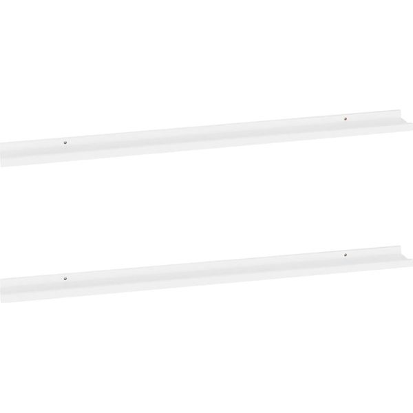 Syfax™ Mensole Da Parete 2 Pz Bianche 115X9X3 Cm-image