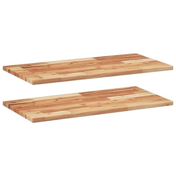 Syfax™ Mensole Da Parete 2 Pz 60X40X2 Cm Legno Acacia Rifinito A Olio-image