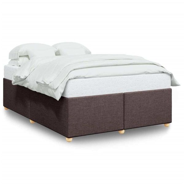 Syfax™ Giroletto Senza Materasso Marrone Scuro 160X200 Cm Tessuto-image