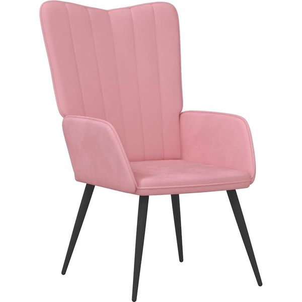Syfax™ Sedia Relax Rosa In Velluto-image