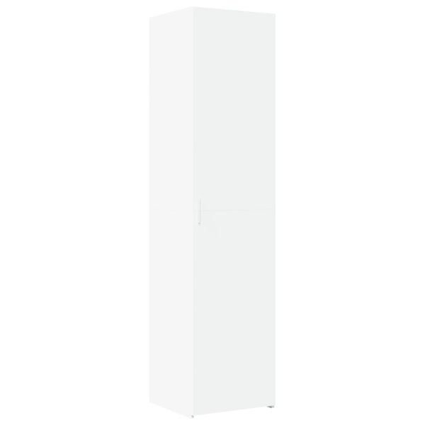 Syfax™ Credenza Bianca 45X42,5X185 Cm In Legno Ingegnerizzato-image