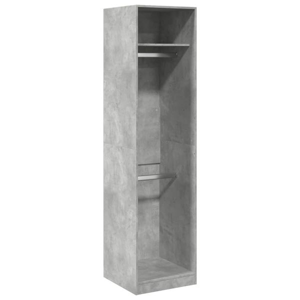 Syfax™ Armadio Grigio Cemento 50X50X200 Cm In Legno Multistrato-image