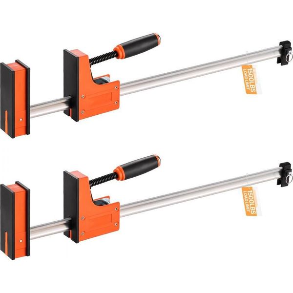 2 X Morsetti A Barra 762 Mm - Set Di Morsetti Paralleli Per La Lavorazione Del Legno Arancione - Utensili Per La Lavorazione Del Legno-image