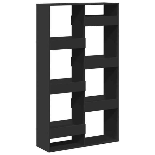 Syfax™ Libreria Nera 100X33X175 Cm In Legno Multistrato-image