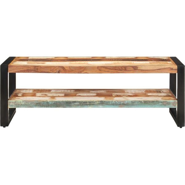 Syfax™ Tavolino Da Salotto 120X60X40 Cm In Legno Massello Di Recupero-image