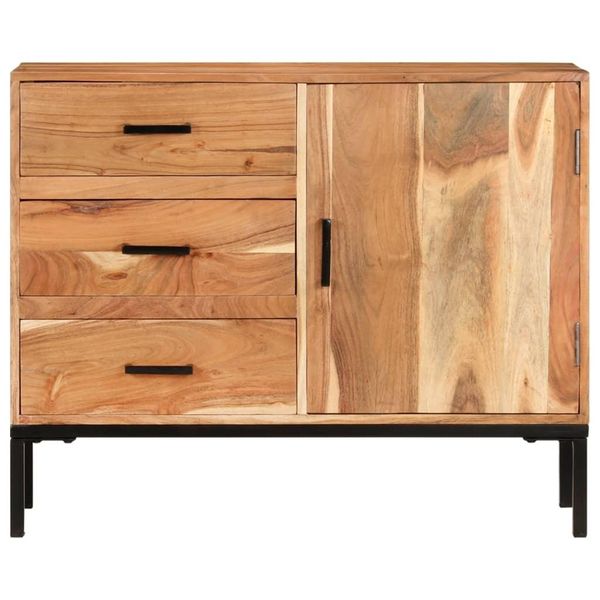 Syfax™ Credenza 88X30X73 Cm In Legno Massello Di Acacia-image
