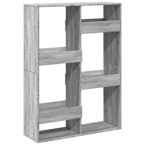 Syfax™ Libreria Grigio Sonoma 100X33X135 Cm In Legno Multistrato-image