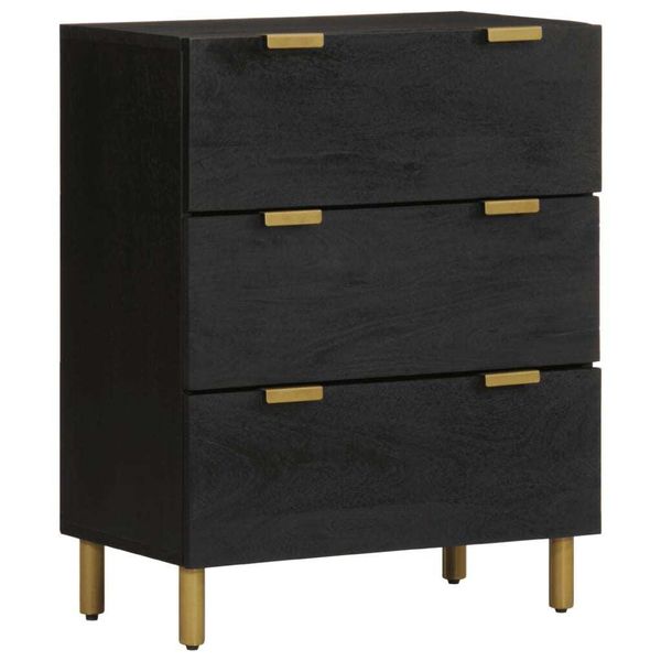 Syfax™ Credenze 2 Pz Nere 60X33X75 Cm In Legno Multistrato-image