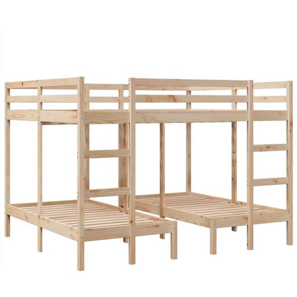 Syfax™ Giroletto Castello Triplo 160X200/80X160Cm Legno Massello Pino-image