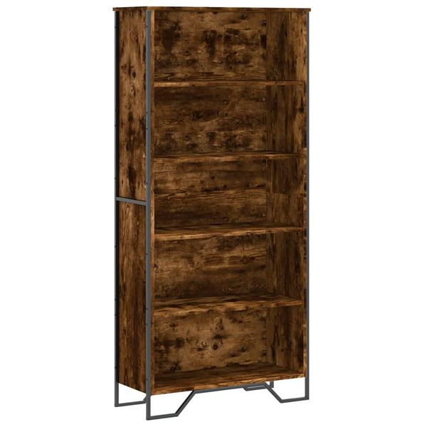 Syfax™ Libreria Rovere Fumo 80X31X169 Cm In Truciolato-image