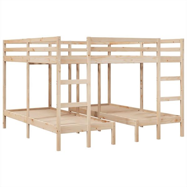 Syfax™ Giroletto Castello Triplo 200X200/80X200Cm Legno Massello Pino-image