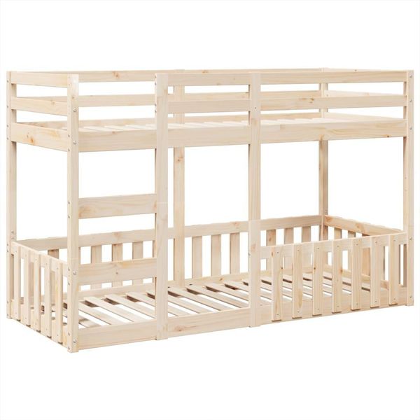 Syfax™ Letto A Castello 75X190 Cm In Legno Massello Di Pino-image