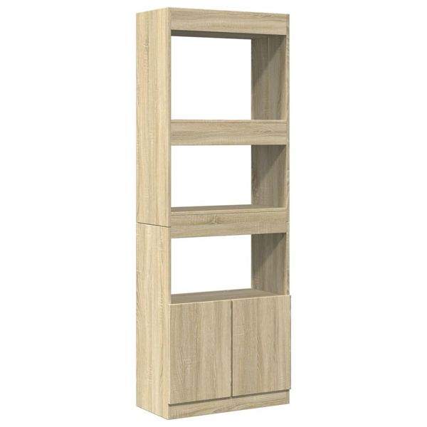 Syfax™ Credenza Rovere Sonoma 63X33X180 Cm In Truciolato-image
