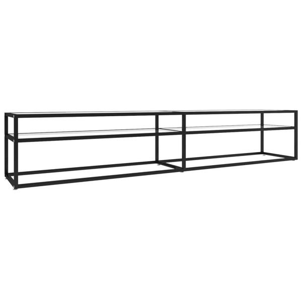 Syfax™ Mobile Porta Tv Trasparente 220X40X40,5 Cm In Vetro Temperato-image