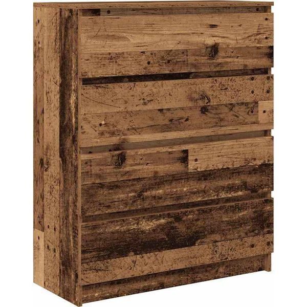 Syfax™ Credenza Legno Antico 80X35X99 Cm In Legno Multistrato-image