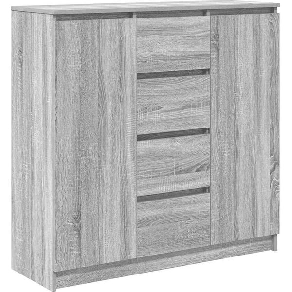 Syfax™ Credenza Con Cassetti Grigio Sonoma 100,5X35X98,5 Cm Truciolato-image
