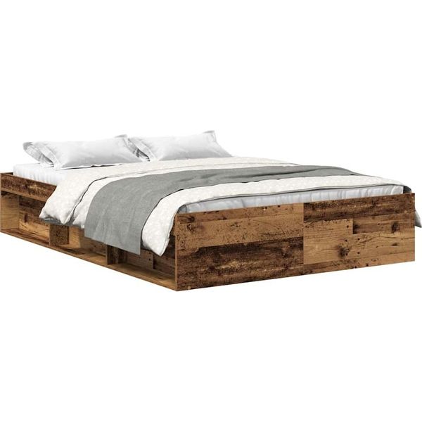 Syfax™ Giroletto Senza Materasso Legno Antico 140X200Cm In Truciolato-image