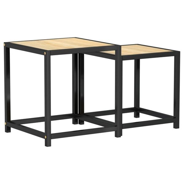 Syfax™ Tavolini 2 Pz Mdf Rovere Sonoma-image