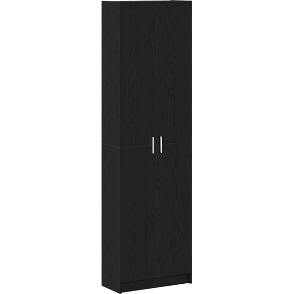 Syfax™ Guardaroba Rovere Nero 55 X 25 X 189 Cm Legno Multistrato-image