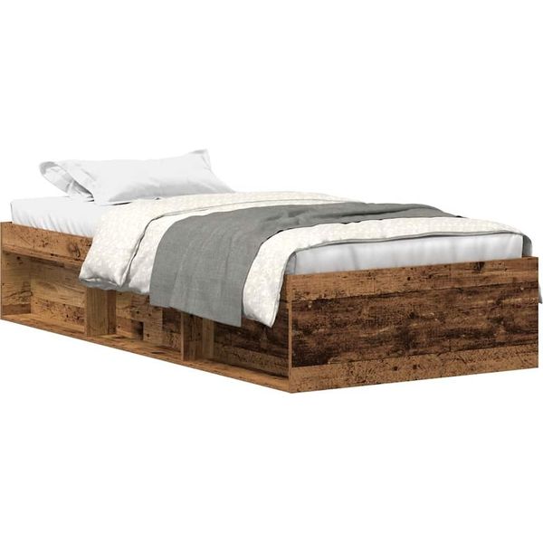 Syfax™ Giroletto Senza Materasso Legno Antico 90X190Cm In Truciolato-image