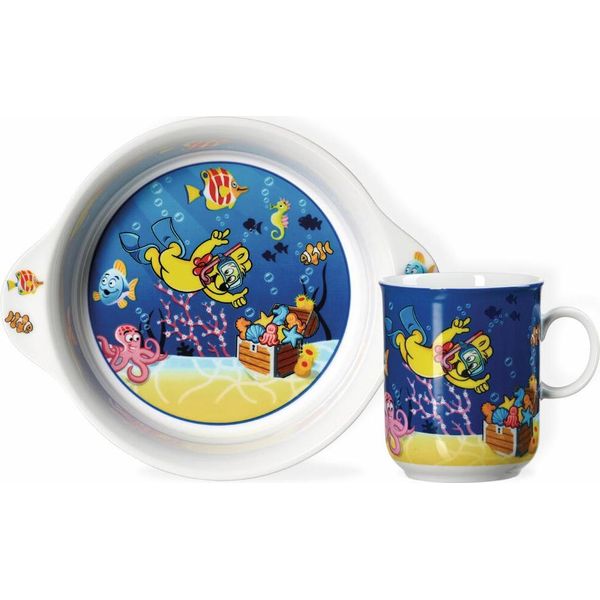 Ritzenhoff & Breker Kinderset Haribo Seaworld 2-Tlg., Porzellan, Blau, 438093-image