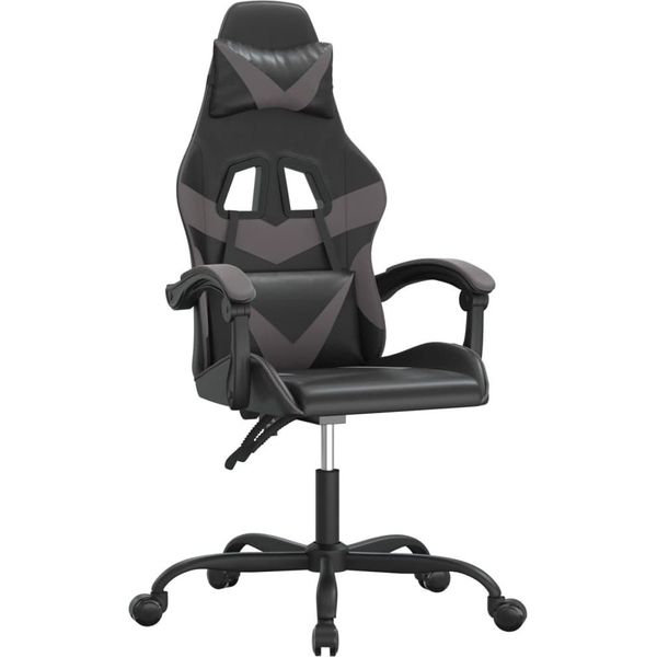 Syfax™ Sedia Da Gaming Nera E Grigia In Pelle Finta-image