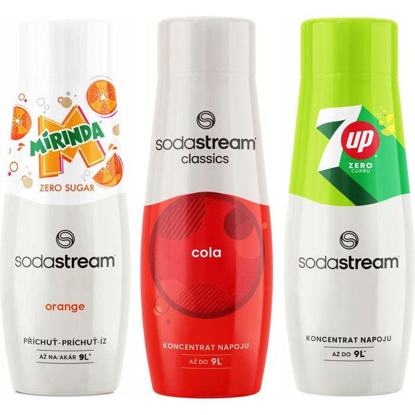 Sciroppo Per Sodastream Cola + Mirinda Zero + 7Up Zero Macchina Per Bevande Gassate-image