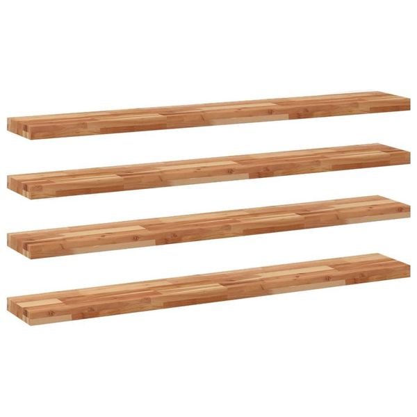 Syfax™ Mensole Da Parete 4 Pz 120X20X4 Cm Legno Acacia Rifinito A Olio-image