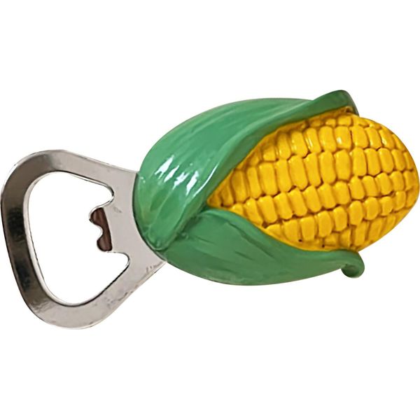 Apribottiglie Magnetico Con Motivo A Cartoni Animati, Magnete Da Frigo, Apribottiglie, Decorazione, Gadget Da Cucina, Accessorio Da Bar, Pannocchia Di Mais-image
