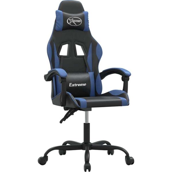 Syfax™ Sedia Da Gaming Nera E Blu In Pelle Finta-image