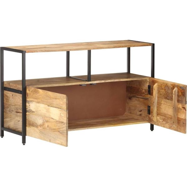 Syfax™ Credenza 110X35X65 Cm In Legno Massello Di Mango-image