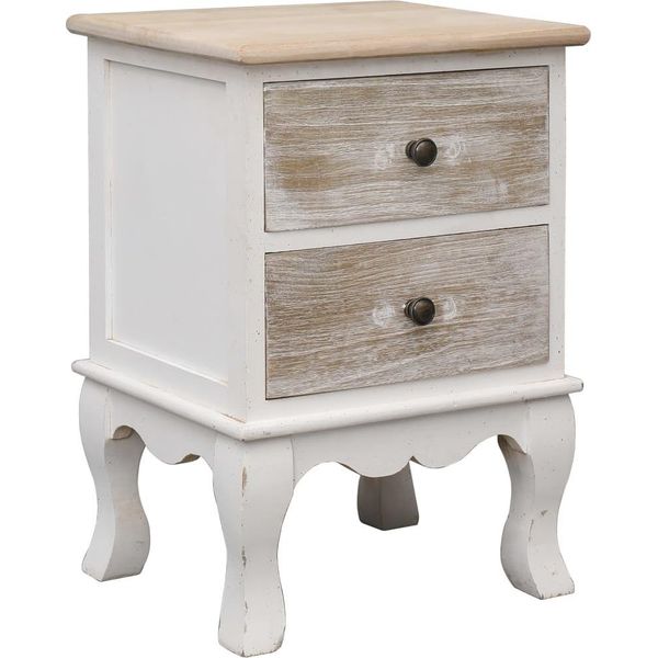Syfax™ Comodini 2 Pz 35X30X50 Cm In Legno Di Paulownia-image