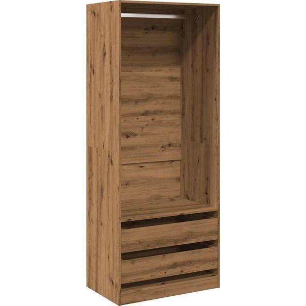 Syfax™ Armadio Rovere Artigianale 80X50X200 Cm In Legno Multistrato-image