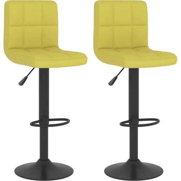 Syfax™ Sgabelli Da Bar 2 Pz Verdi In Tessuto-image